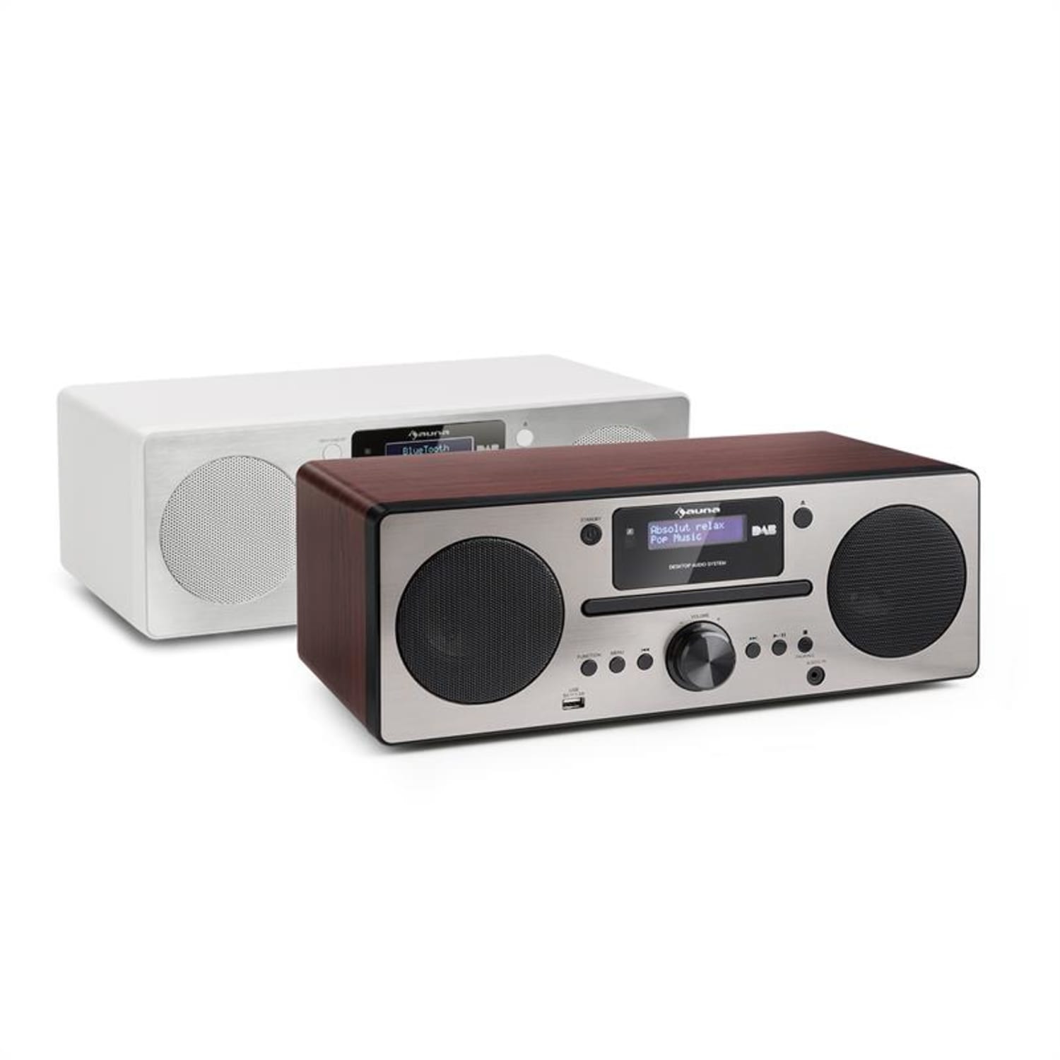 Harvard Micro-Stereoanlage DAB+ UKW-Tuner BT CD-Player USB-Charger 