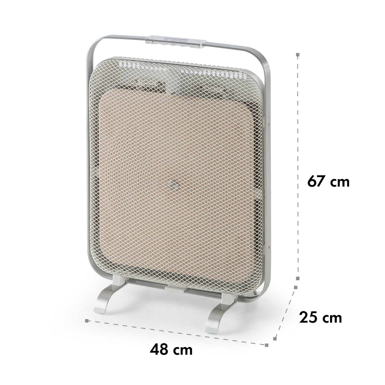 HeatPal Marble Radiatore a Infrarossi 1300 W Accumulatore Termico Marmo Alluminio 
