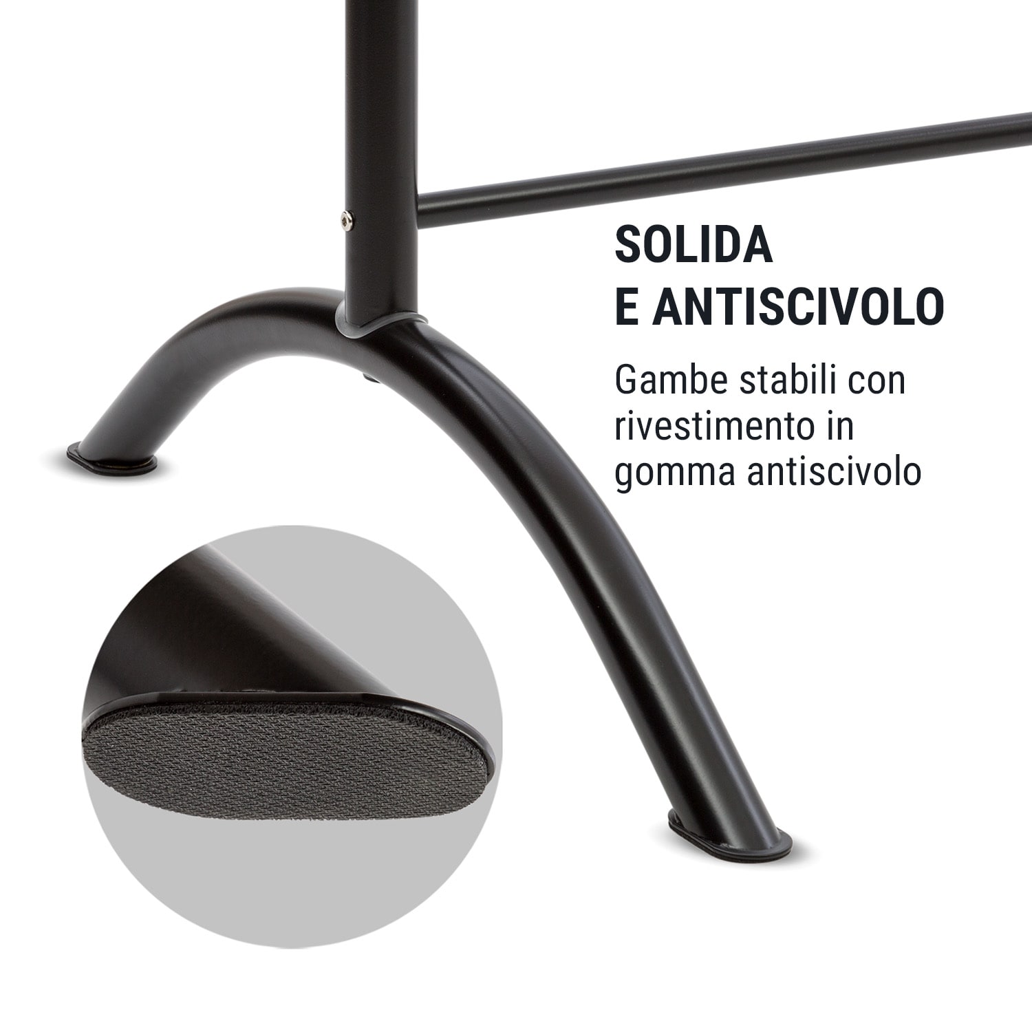 Barre Anna Sbarra da Balletto, Indipendente, 220 x 113 cm, 2 x 38mm Ø 220 | Nero