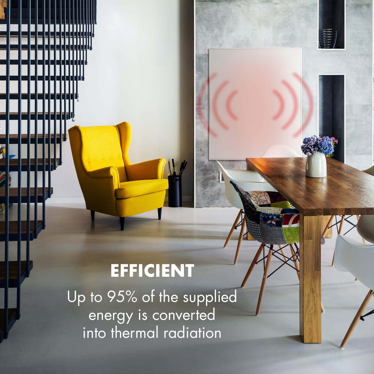 Wonderwall 1200 Smart, infravörös hősugárzó, 100 x 120 cm, 1200 W, heti időzítő, IP24, fehér 