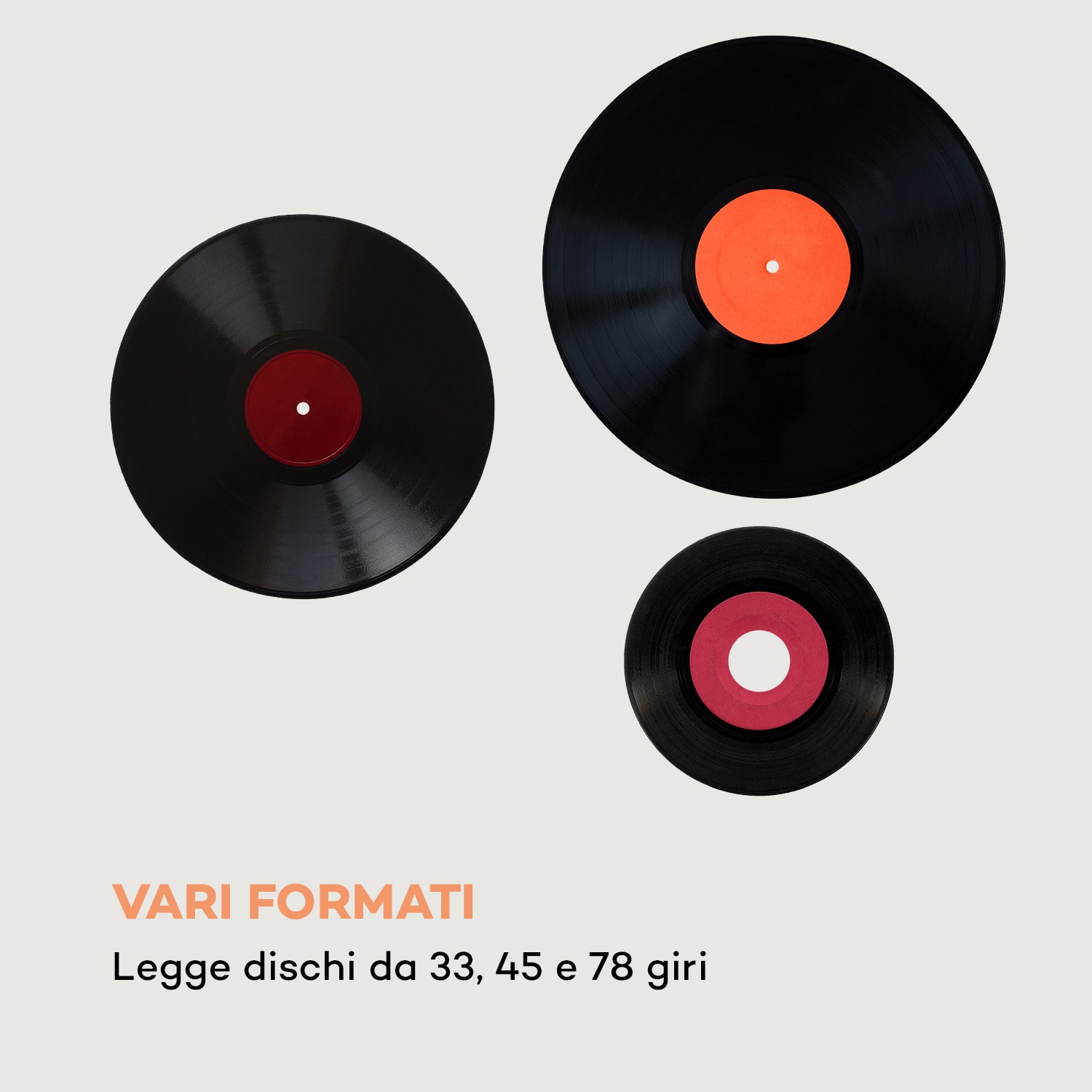 Giradischi BT USB auna Jerry Lee BT registrazione e riproduzione marrone 
