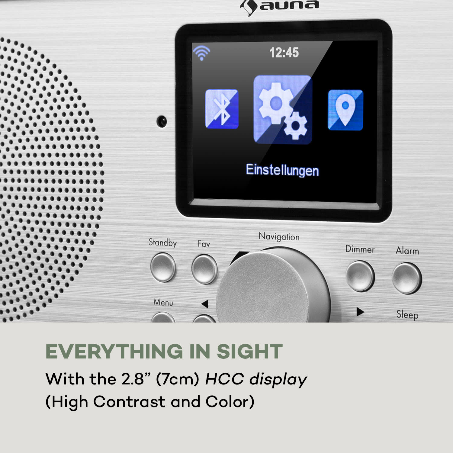 Silver Star Stereo, internetové DAB+/FM rádio, WiFi, BT, DAB+/FM, biele 