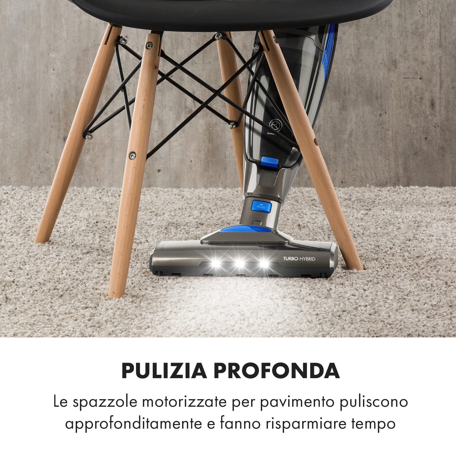 TurboHybrid Aspirapolvere da Pavimento e Portatile Antracite/blu Grigio scuro