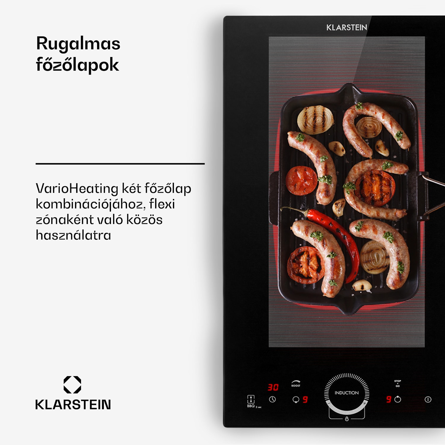 Delicatessa Slim, indukciós főzőlap, 3500 W, időzítő, fekete 