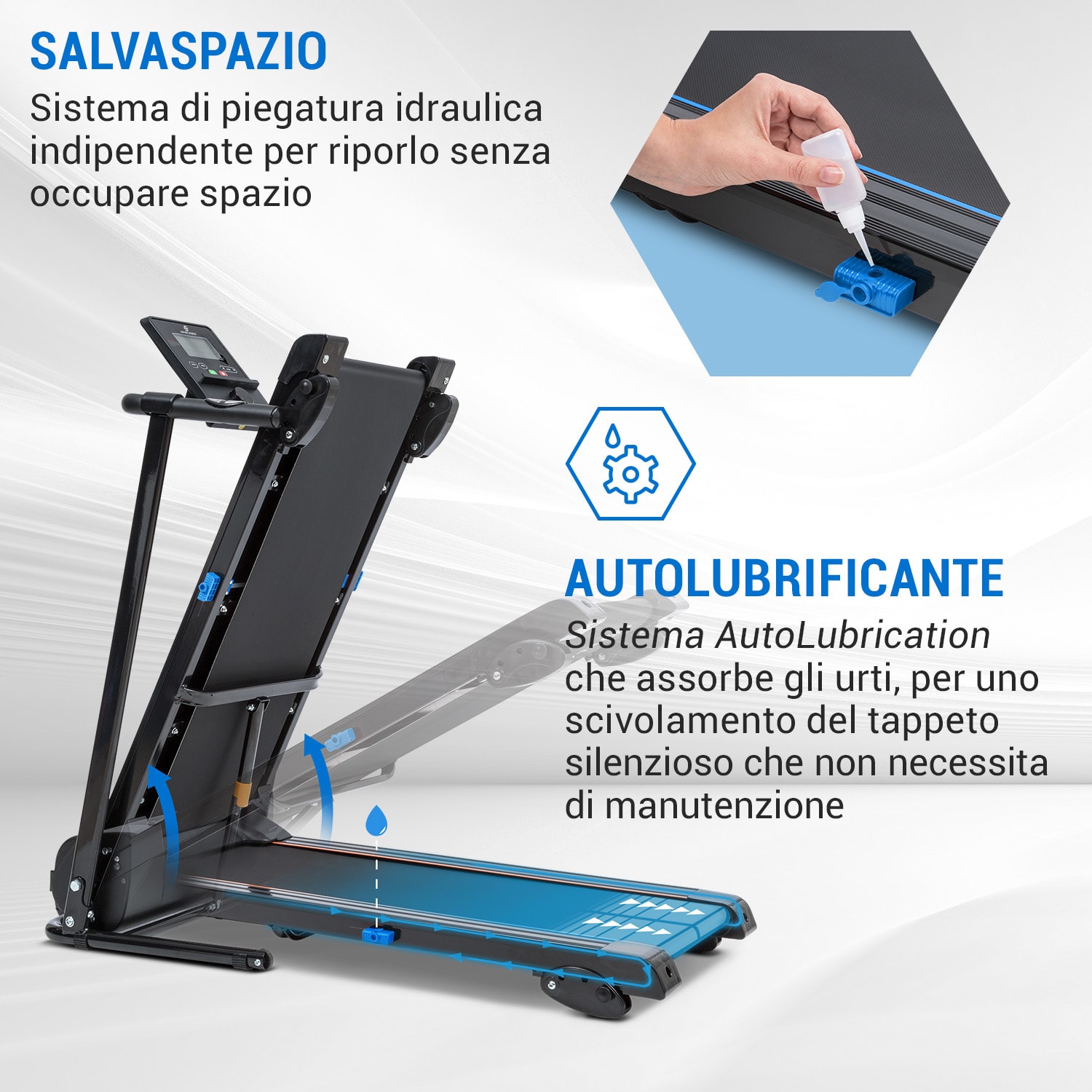 Pacemaker F60 Tapis Roulant 1 PS Autolubrificante Bluetooth 