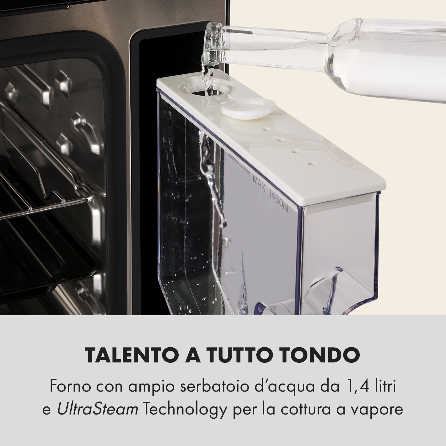 MasterFresh Forno a Vapore 230°C 24l Controlli Touch nero 