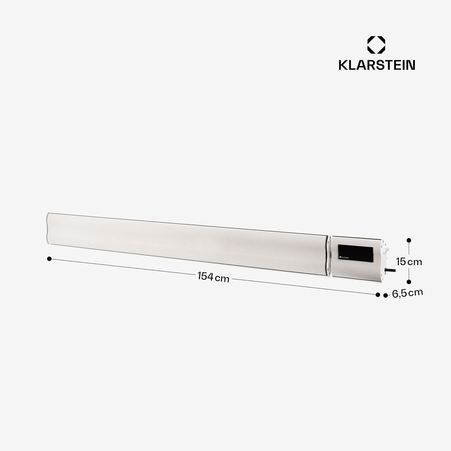 Cosmic Beam Plus, infračervený terasový ohrievač, 2400 W, IP44, diaľkový ovládač, biely 