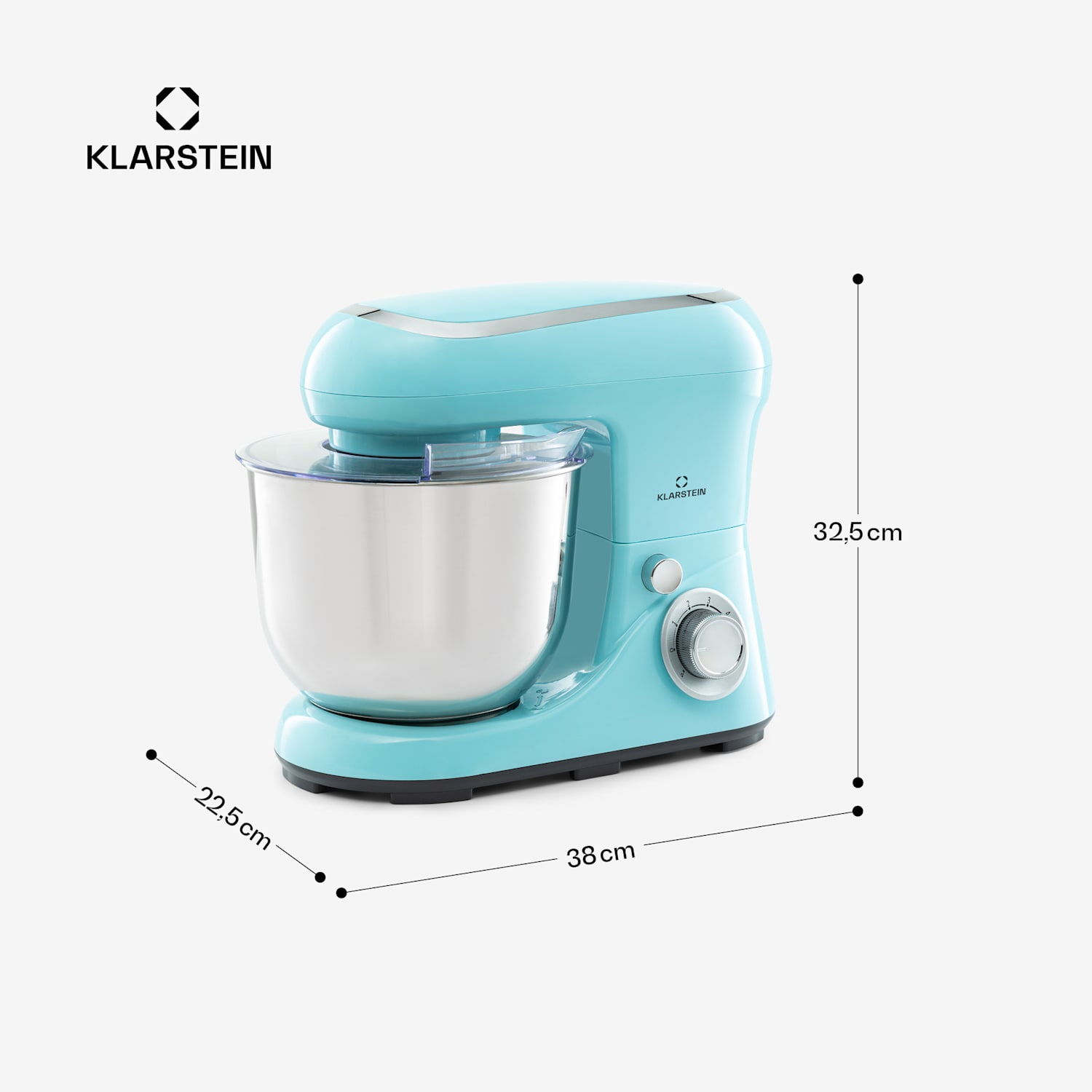 Bella Pico 2G Food Processor 1200W 1.6hp 6 Steps 5 Litres Aqua