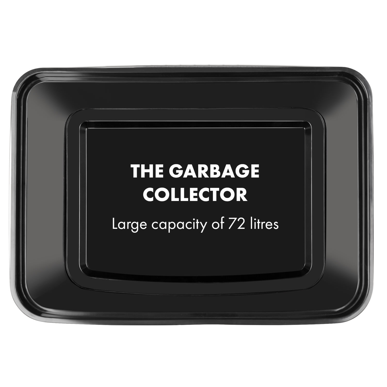Touchless Rubbish Collector Sensor 72L 4 Containers ABS / PP / Stainless Steel Silver Metallic
