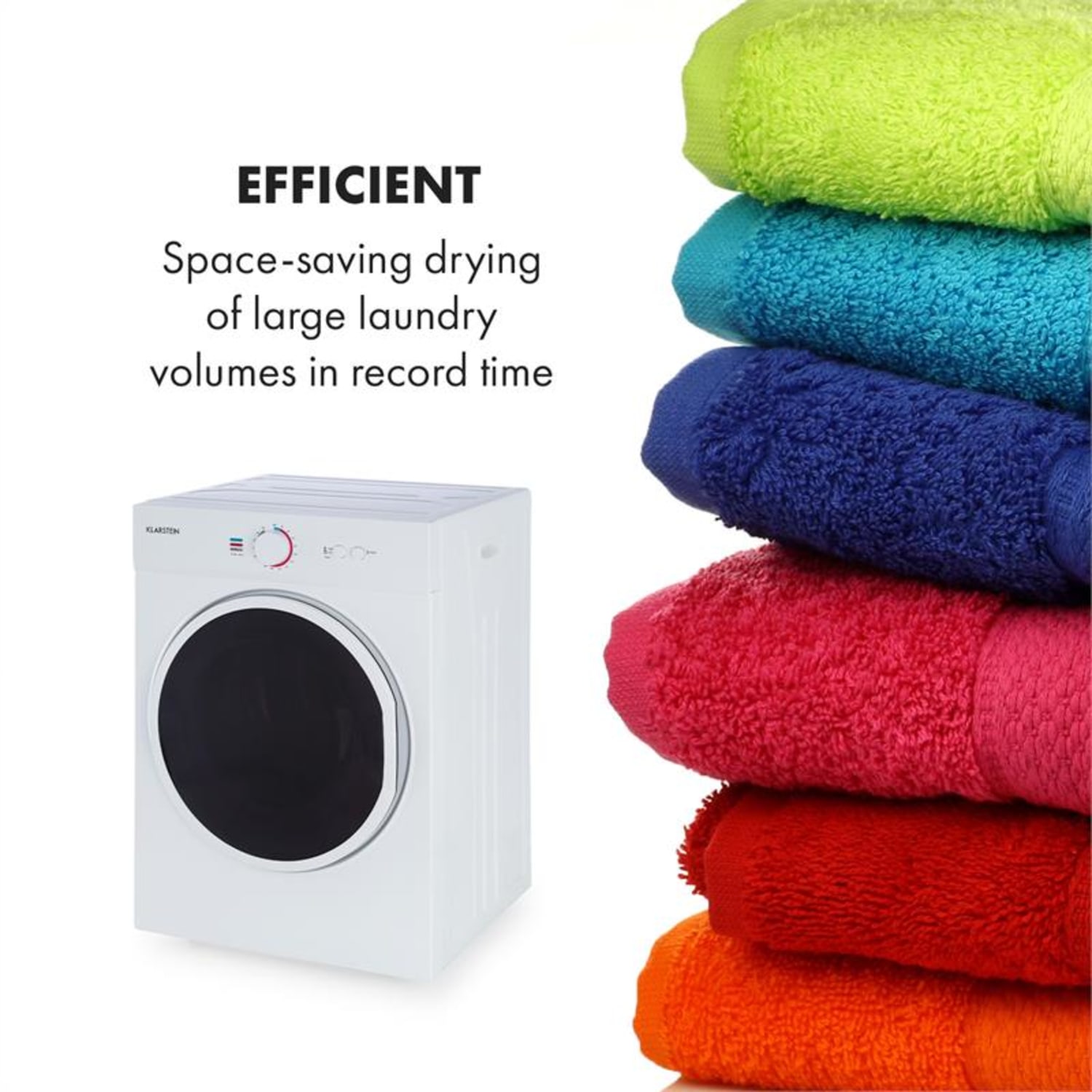 Jet Set Mini-Wäschetrockner Ablufttrockner 1020W EEK C 3kg 50cm weiß Weiß