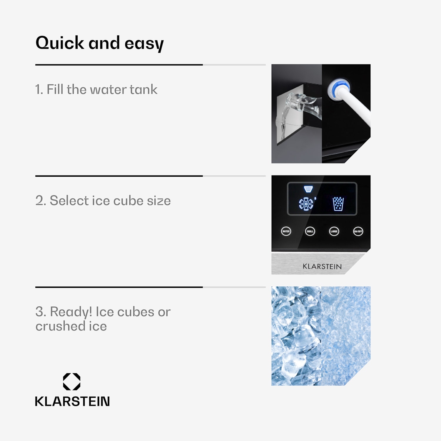 Ice Age Crush Ice Cube Machine 2 Sizes Crushed Ice Silver Silver