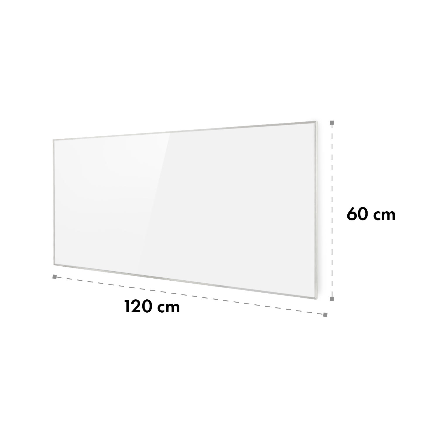 Wonderwall Air 72 - Pannello riscaldante a infrarossi, 120 x 60 cm, 720W, installazione a parete, telecomando 