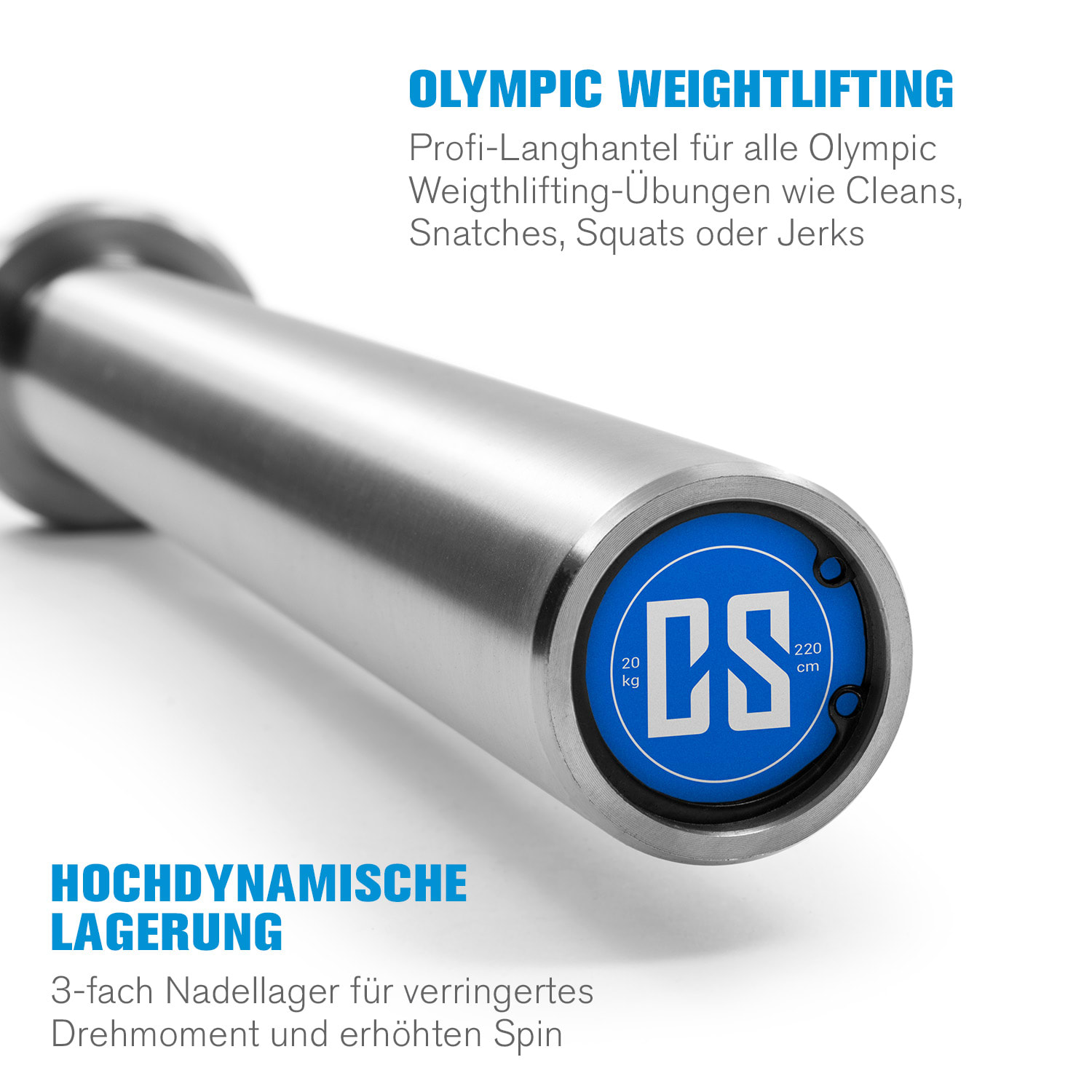 IWF Men Olympic Weightlifting-Langhantel 50mm Sleeve 910kg Stahl IWF Men