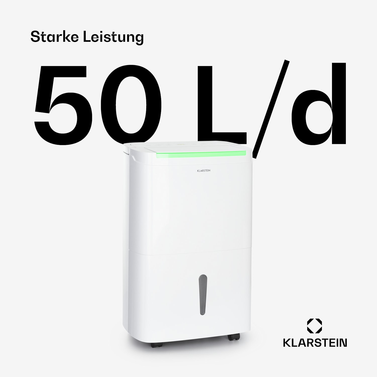 DryFy Connect 50 Luftentfeuchter WiFi Kompression 50l/d 45-55m² 50l/24h | Weiß