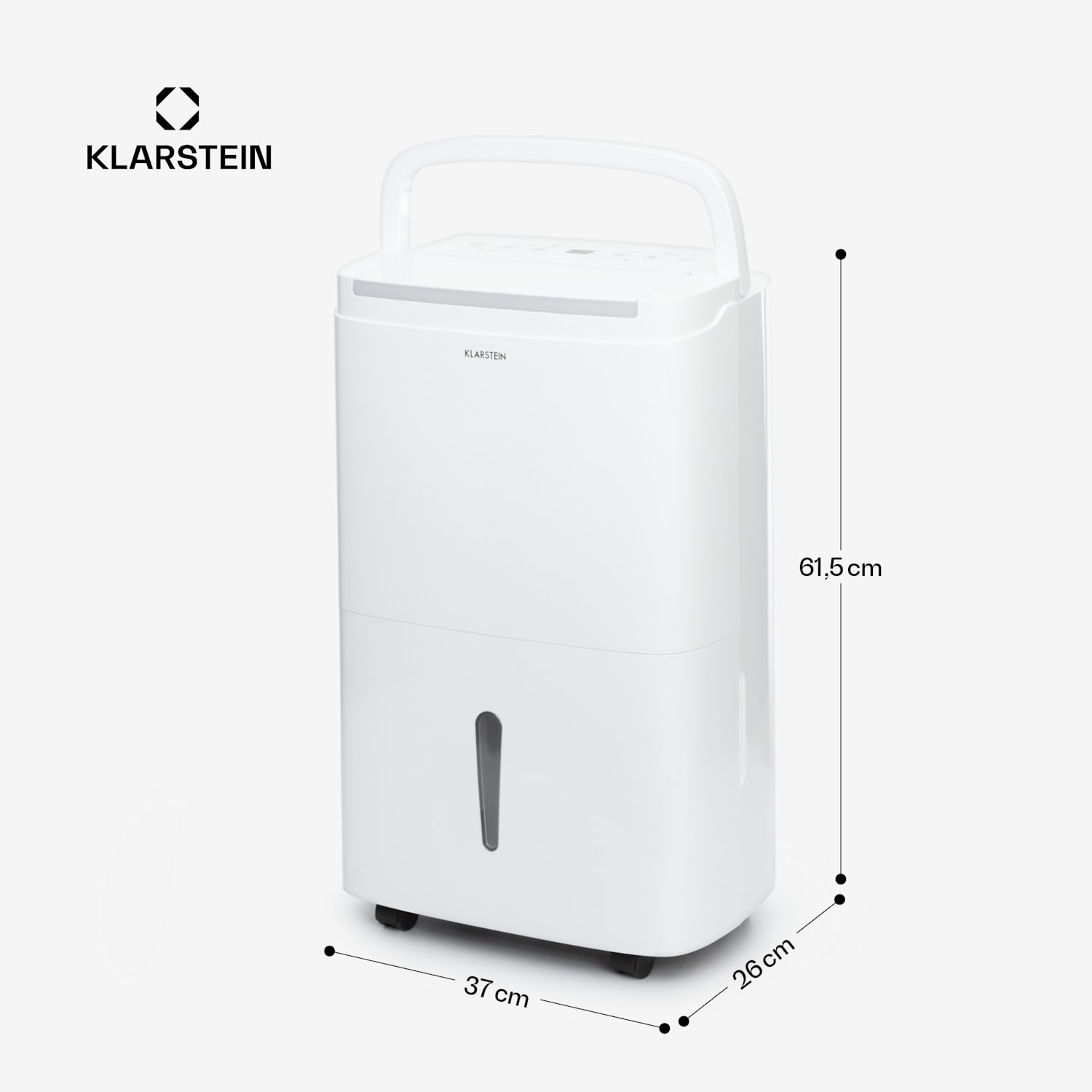 DryFy Connect 50 Luftentfeuchter WiFi Kompression 50l/d 45-55m² 50l/24h | Weiß