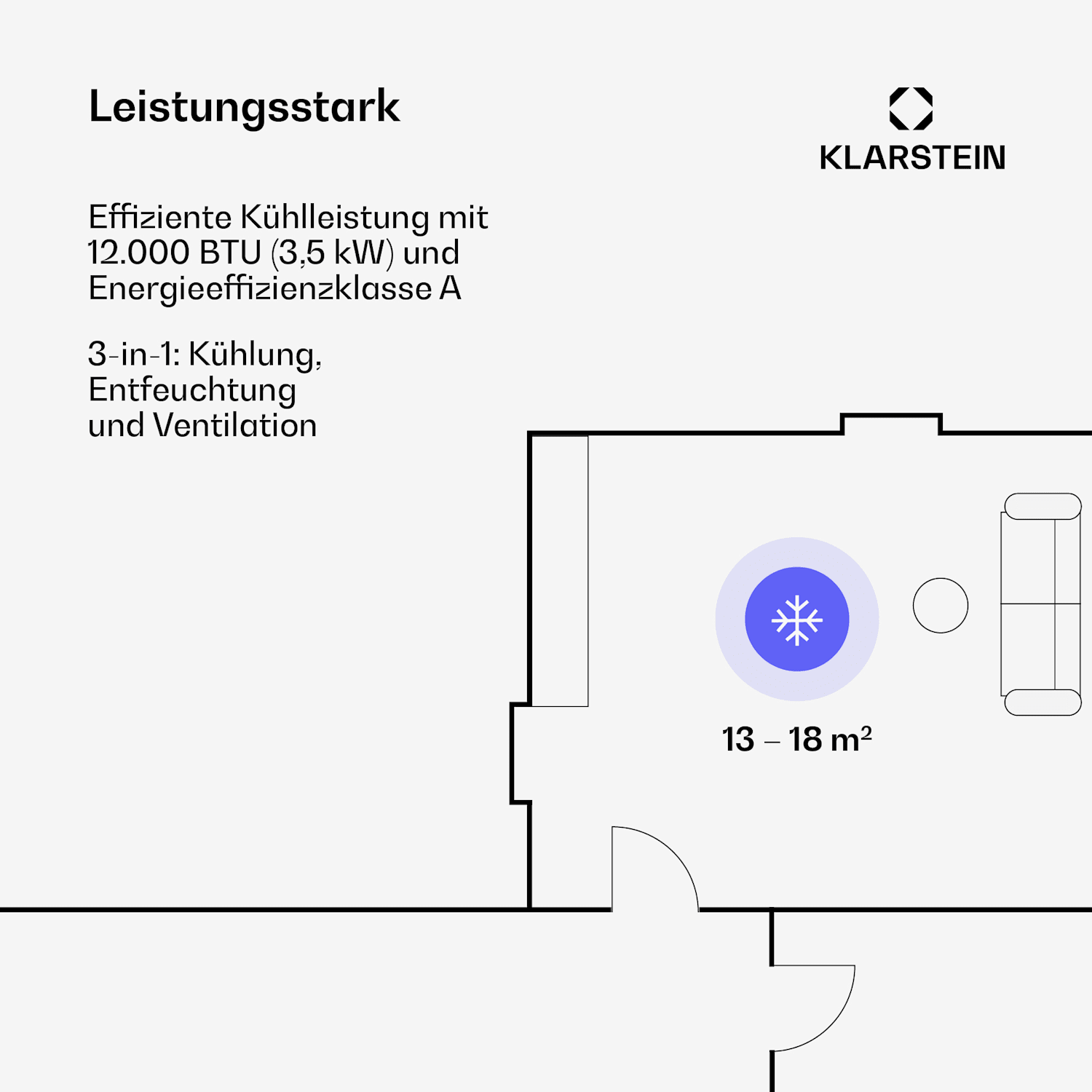 Climatiseur 3 en 1 Iceblock Prosmart 12 12 000 BTU App Control 12.000 BTU | Blanc