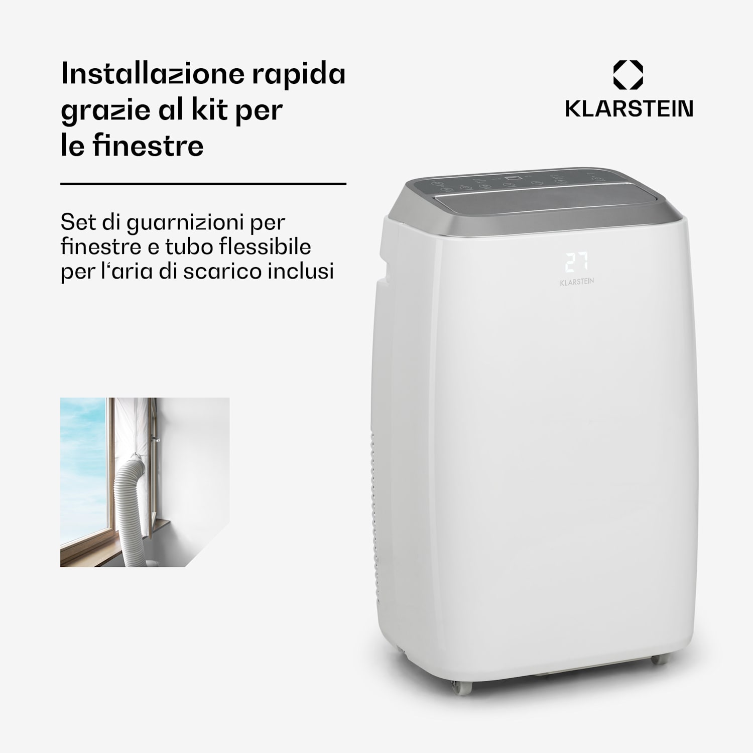 Iceblock Prosmart 12 climatizzatore 3 in 1, 12.000 BTU, App Control 