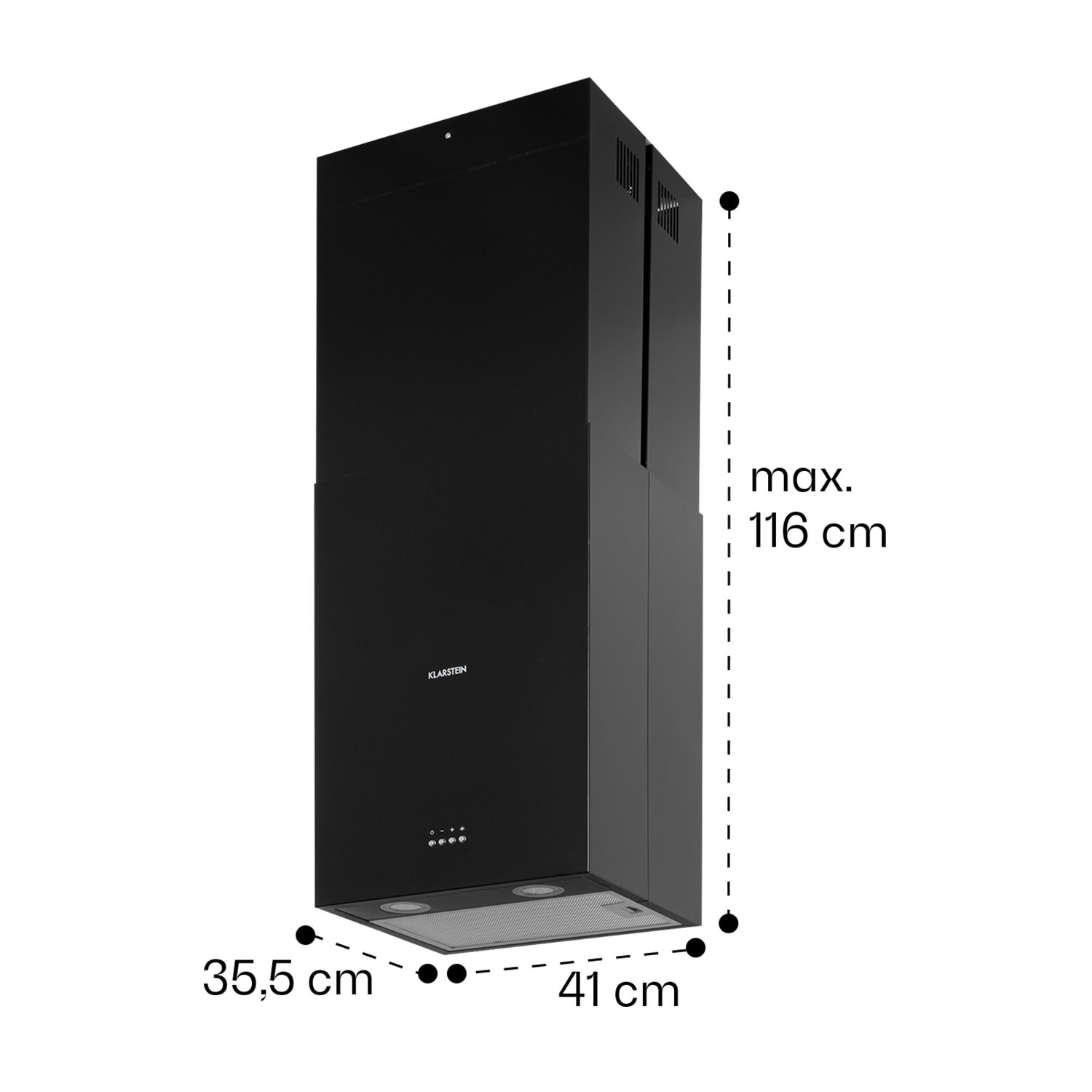 Structura, páraelszívó, elszívás/keringetés, 641 m³/ó, A energiahatékonysági osztály, LED, fekete 