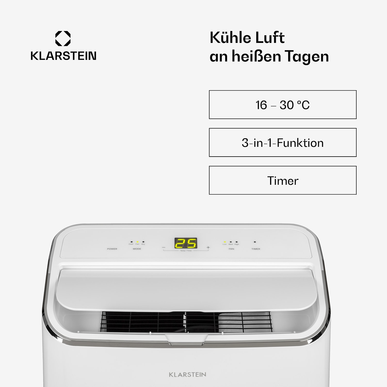 Iceblock Klimaanlage 3-in-1 12.000 BTU/3,5 kW 400 m³/h max. 