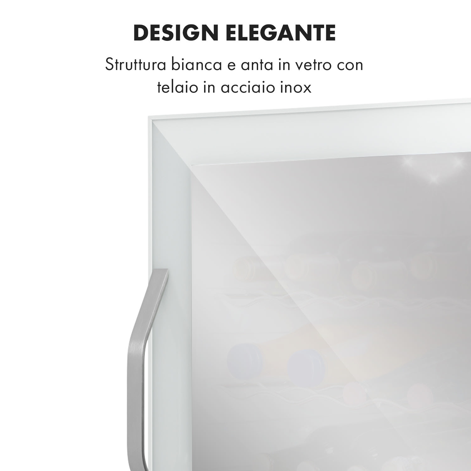 Beersafe XL Quartz - Frigorifero, 60 litri, 4 ripiani, sportello panoramico in vetro 60 Ltr | Quartz