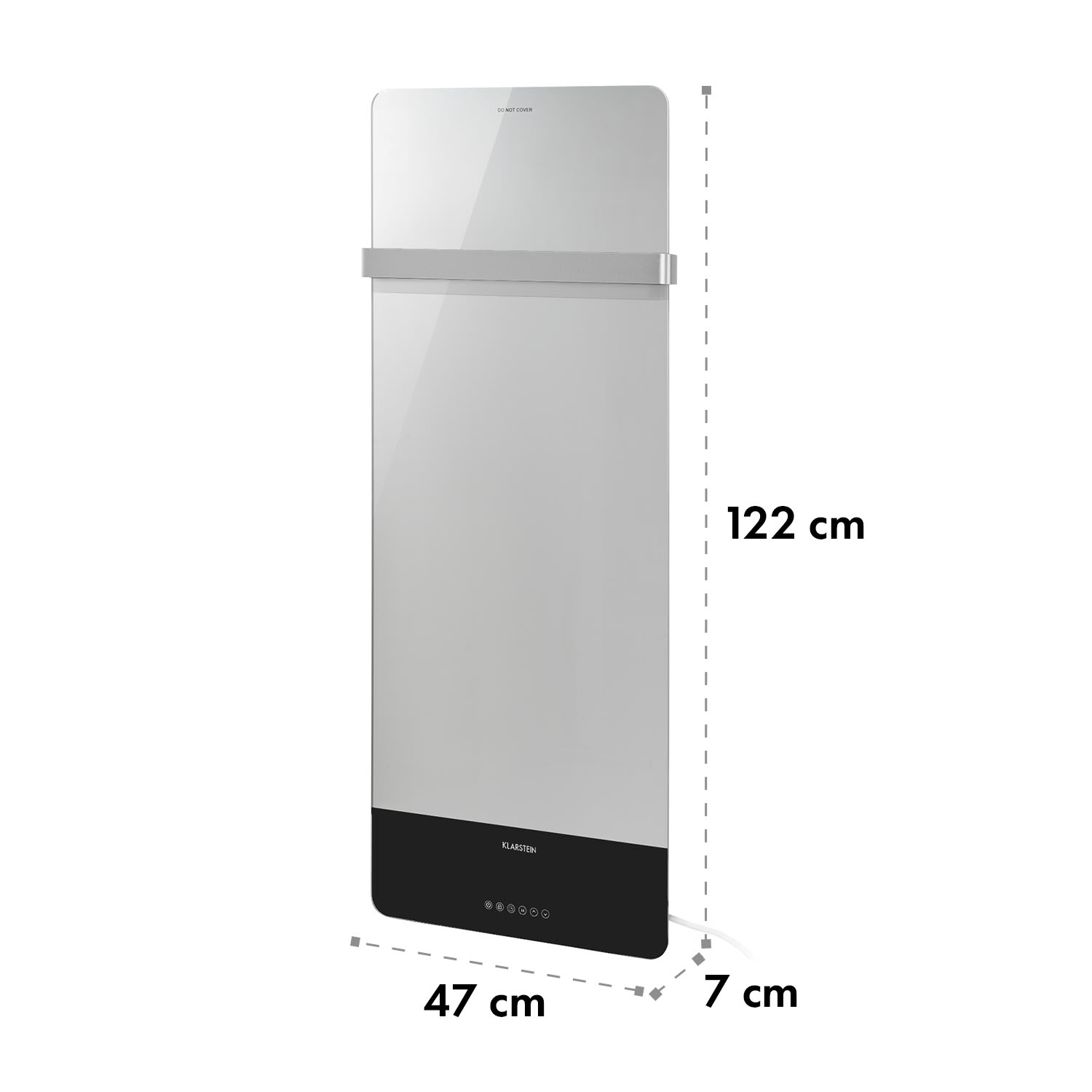 Hot Spot Crystal Reflect Smart radiateur infrarouge 850 W appli minuterie miroir 850 W | Oui