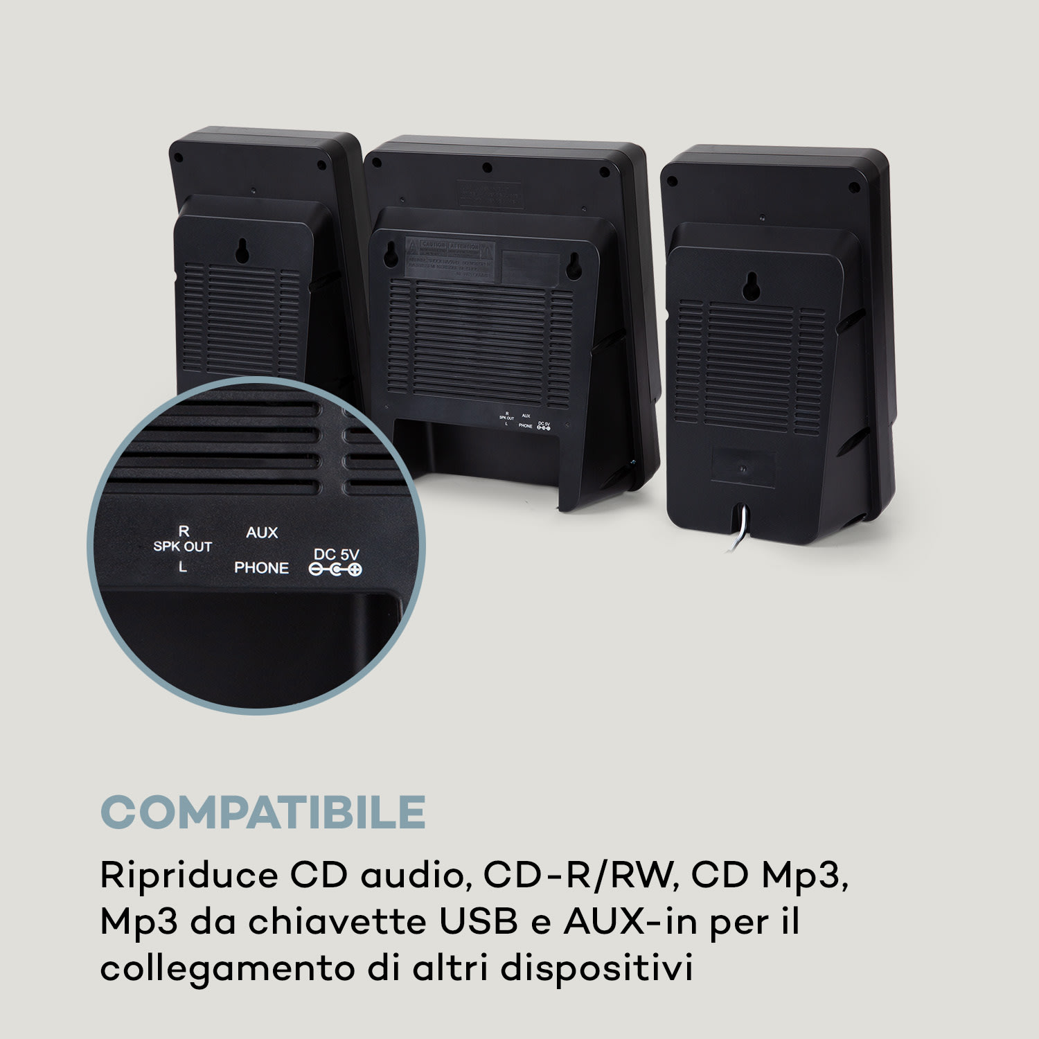 Microstar Microsystem, impianto verticale, lettore CD, bluetooth, porta USB, telecomando 