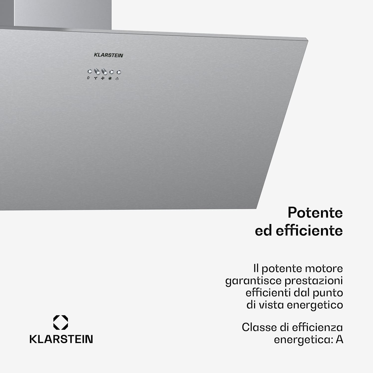 Silver Lining 90, cappa aspirante, 90 cm, 568m³/h , EEK A, acciaio inox 