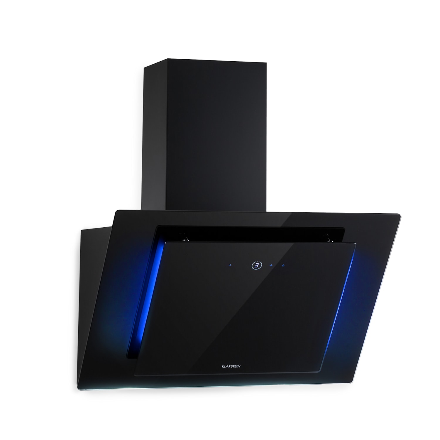Eleonora 60, Cappa Aspirante, Pannello Touch, Luce Ambiente, A++, 426 m³/h 60 cm | Nero