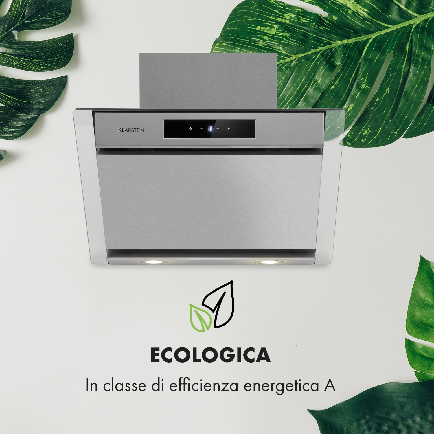 Balzac Silent 60, Cappa Aspirante, 3 Livelli, 604 m³/h, LED, Classe Energetica A, 250W 60 cm