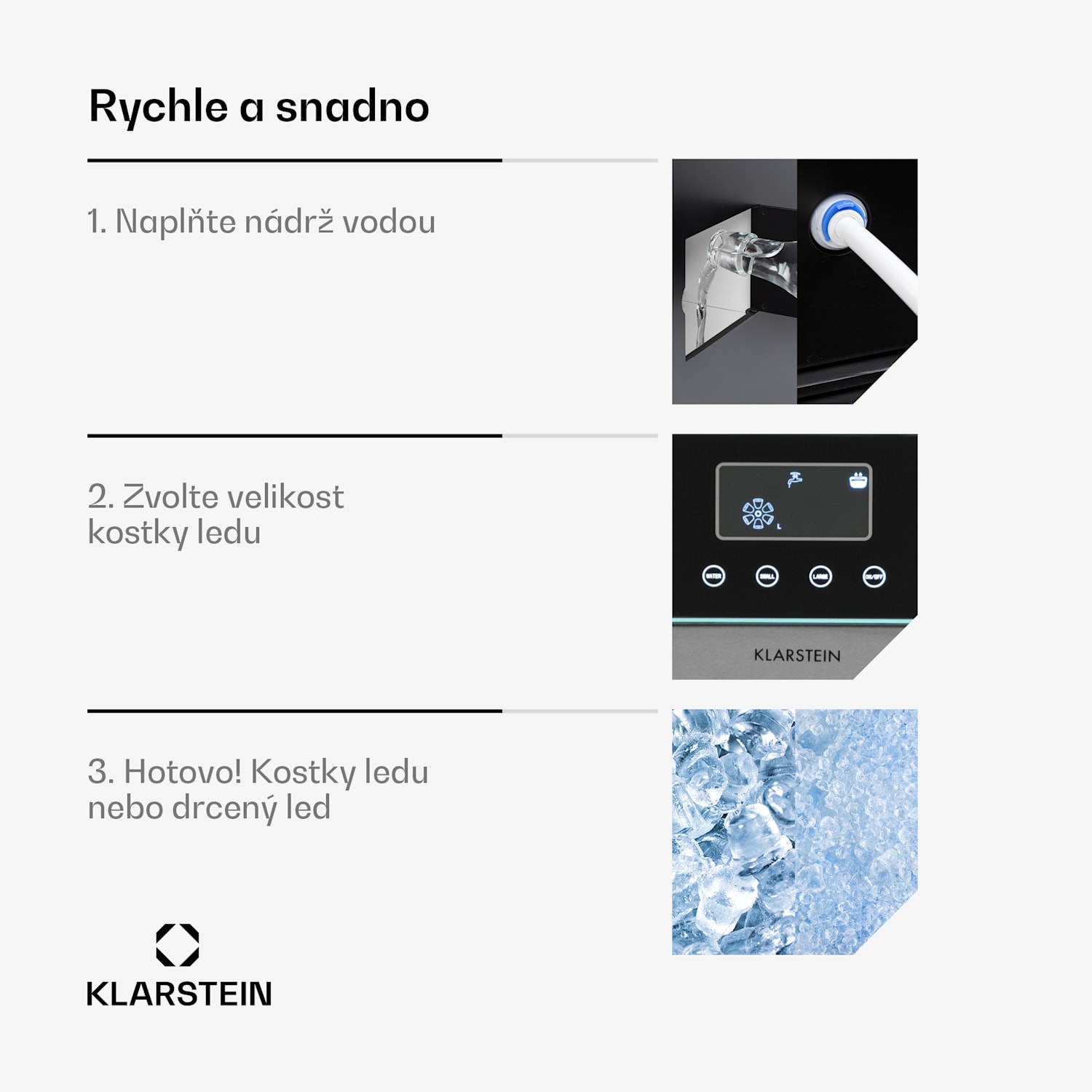 Eiszeit Crusch, jégkocka készítő, 2 kockanagyság, zúzott jég Aqua