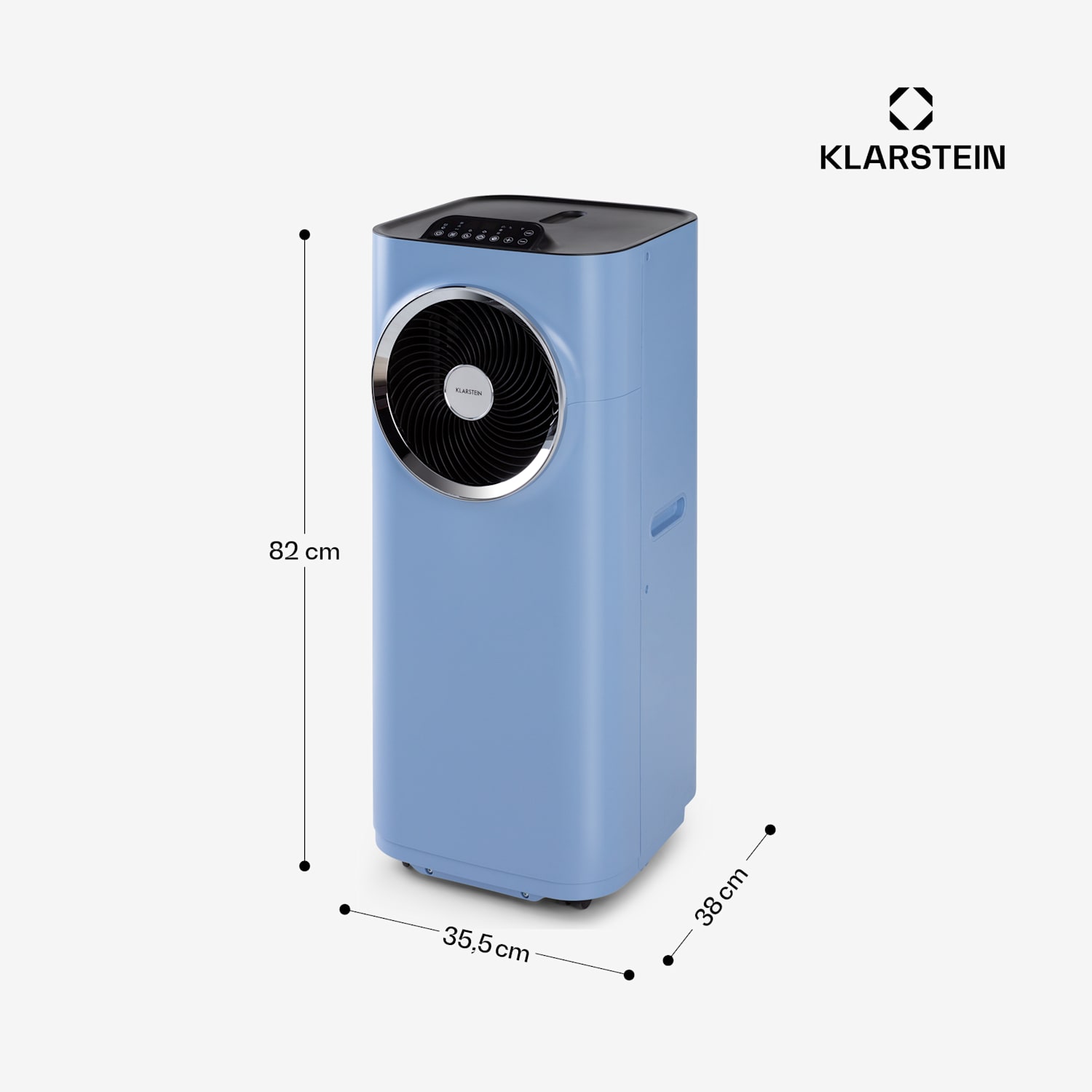 Kraftwerk Smart 10K Klimaanlage 3-in-1 10000 BTU App-Steuerung  Fernbedienung 10.000 BTU | Mittelblau