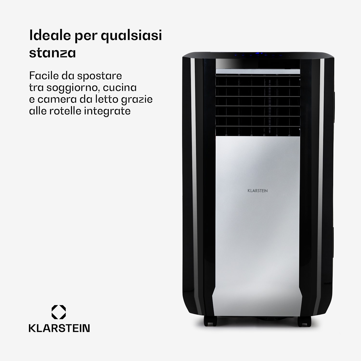 Max Breeze Smart - Climatizzatore mobile, 15000 BTU/ora (4,4 kW), classe energetica A Nero