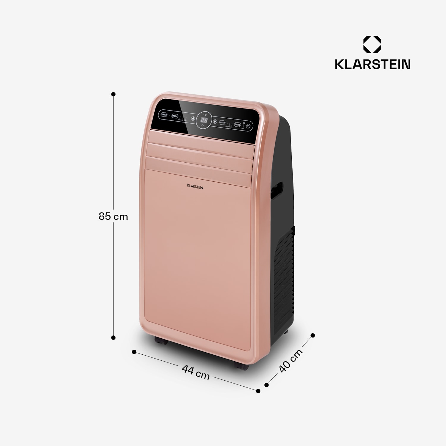 Metrobreeze New York Smart 12k, Climatizzatore Portatile, Classe A, Telecomando, 12000 BTU/3,5 kW 12.000 BTU | Oro rosa metallizzato