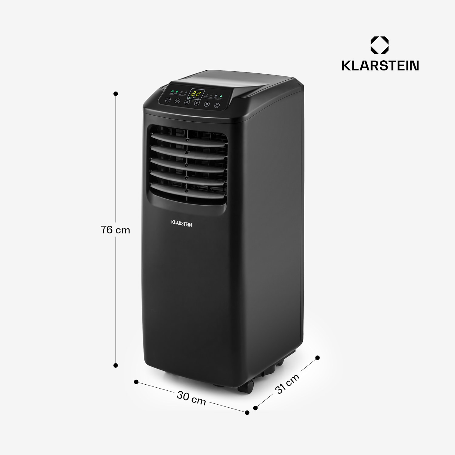 Pure Blizzard Smart 9k mobile Klimaanlage 9000BTU/2,6kW Fernbedienung 9.000 BTU | Schwarz
