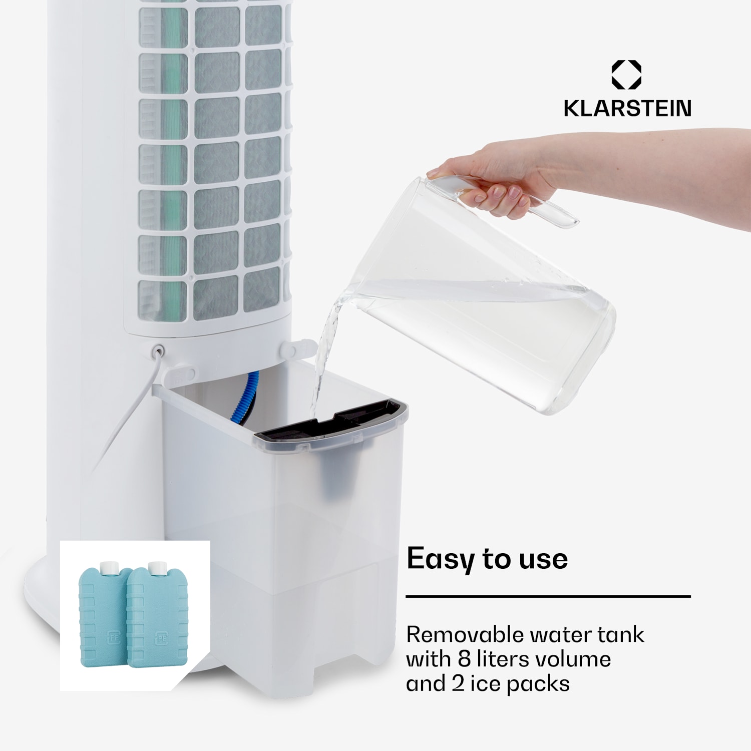 Skytower Grand Smart Refrigerador de Ar 80W 480 m³/h 8 Litros Portátil 480 m³/h | Sim | Branco