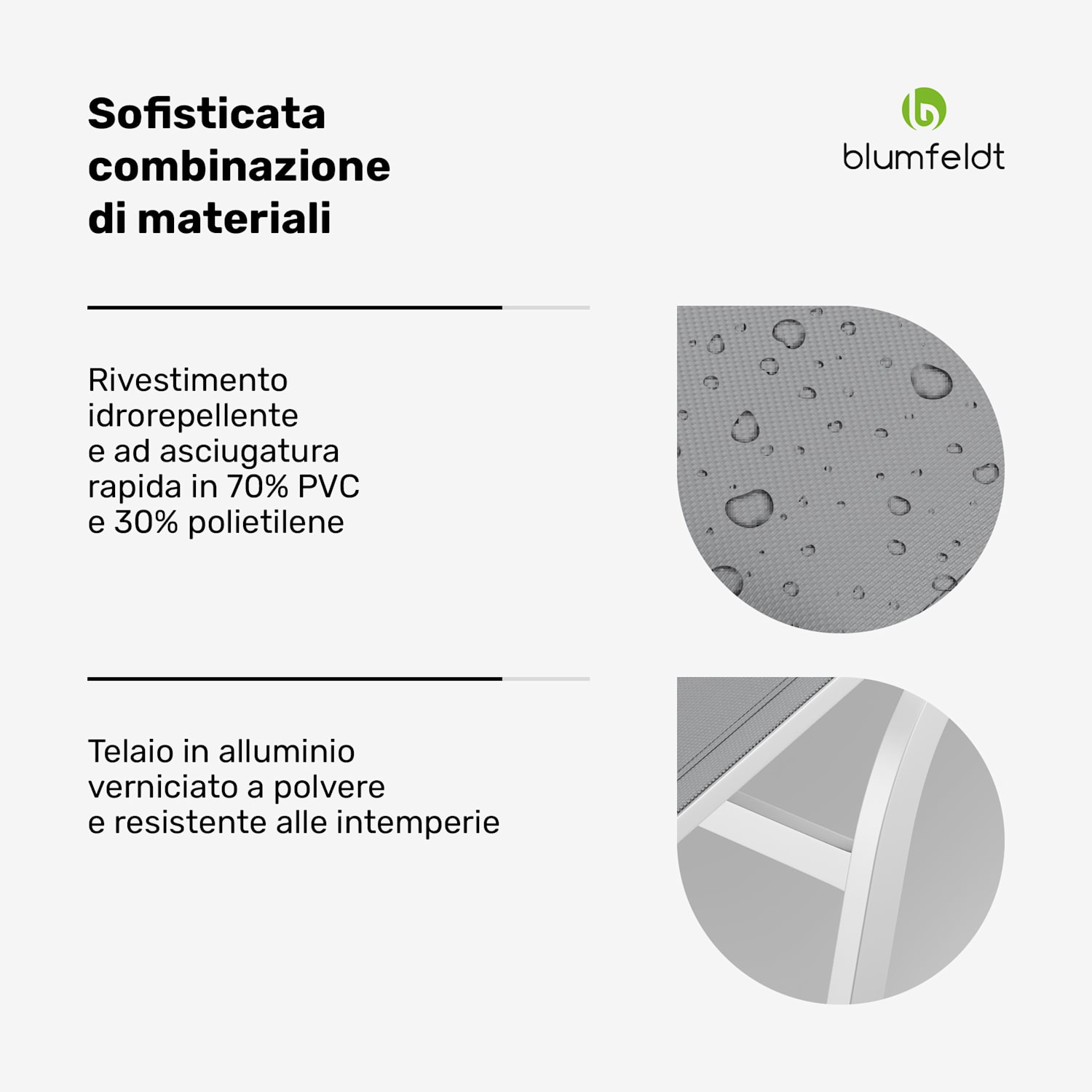 Limala - Lettino, acciaio/alluminio, textilene, 150 kg, mobile Bianco
