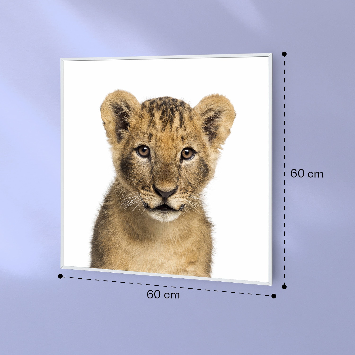 Wonderwall Air Art Smart Riscaldatore a infrarossi Leone 60x60cm 350W 
