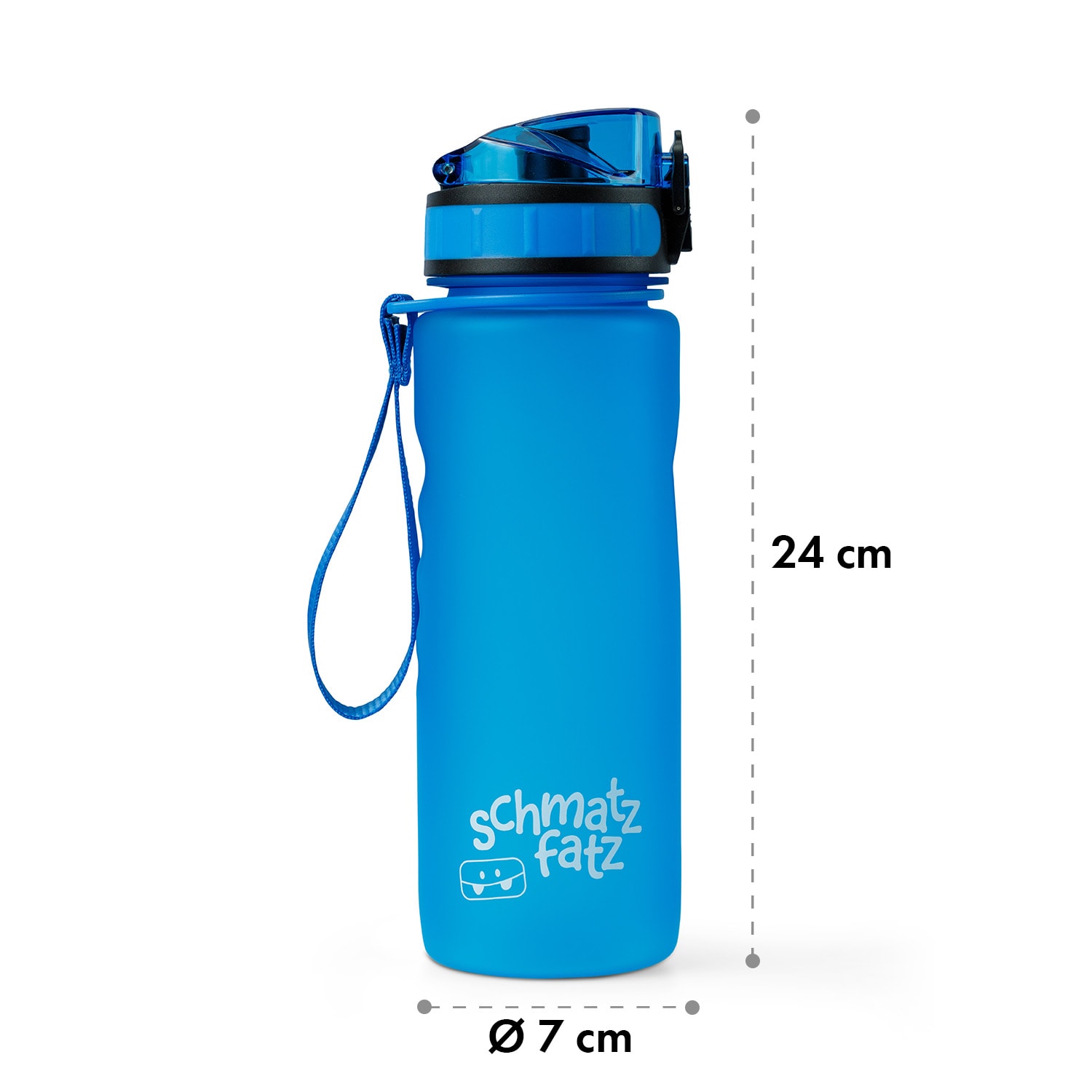 schmatzfatz, steklenica, športna steklenica, 500 ml, 24 cm, Tritan 500 ml | Modra