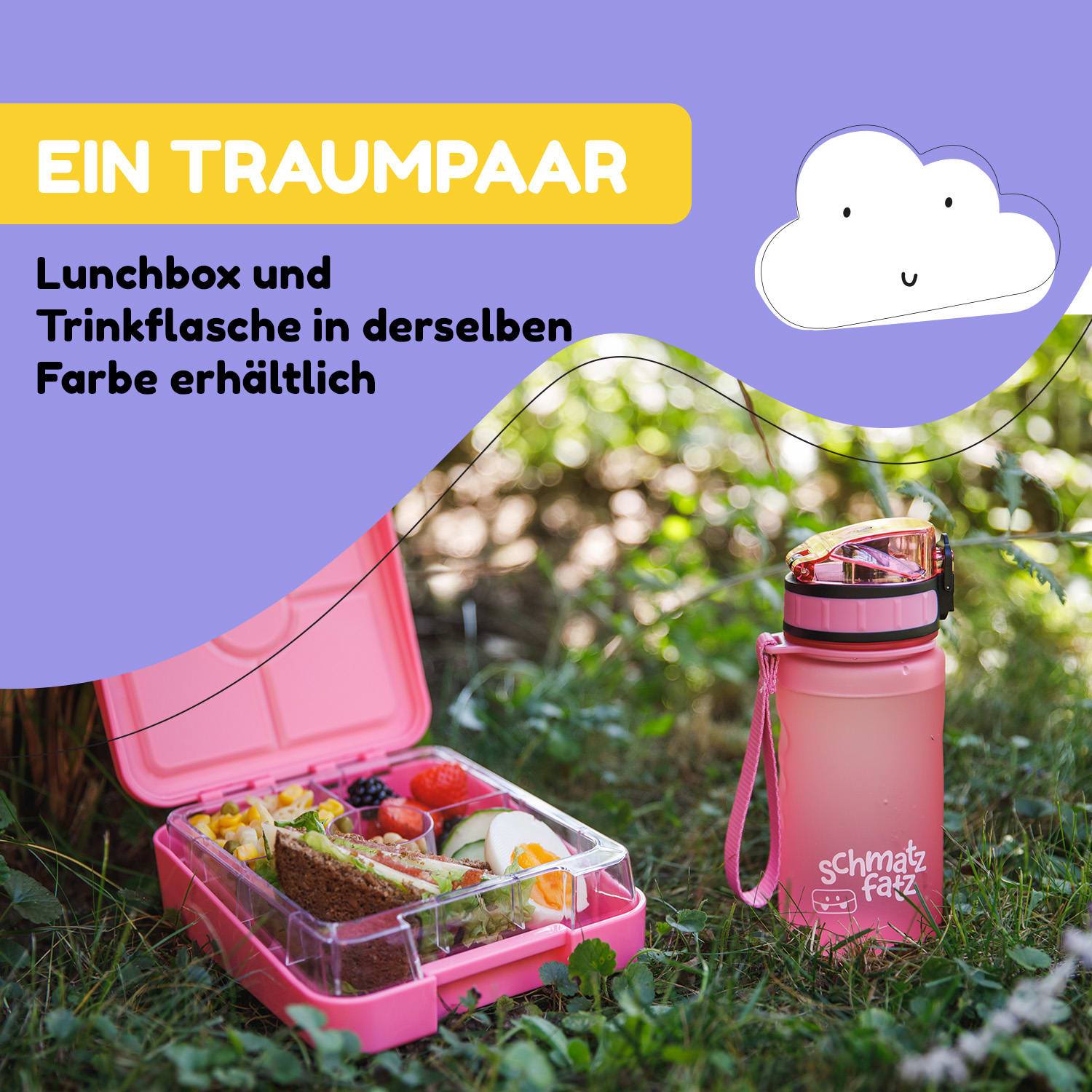 schmatzfatz Trinkflasche Sportflasche 350 ml 18 cm Tritan 
