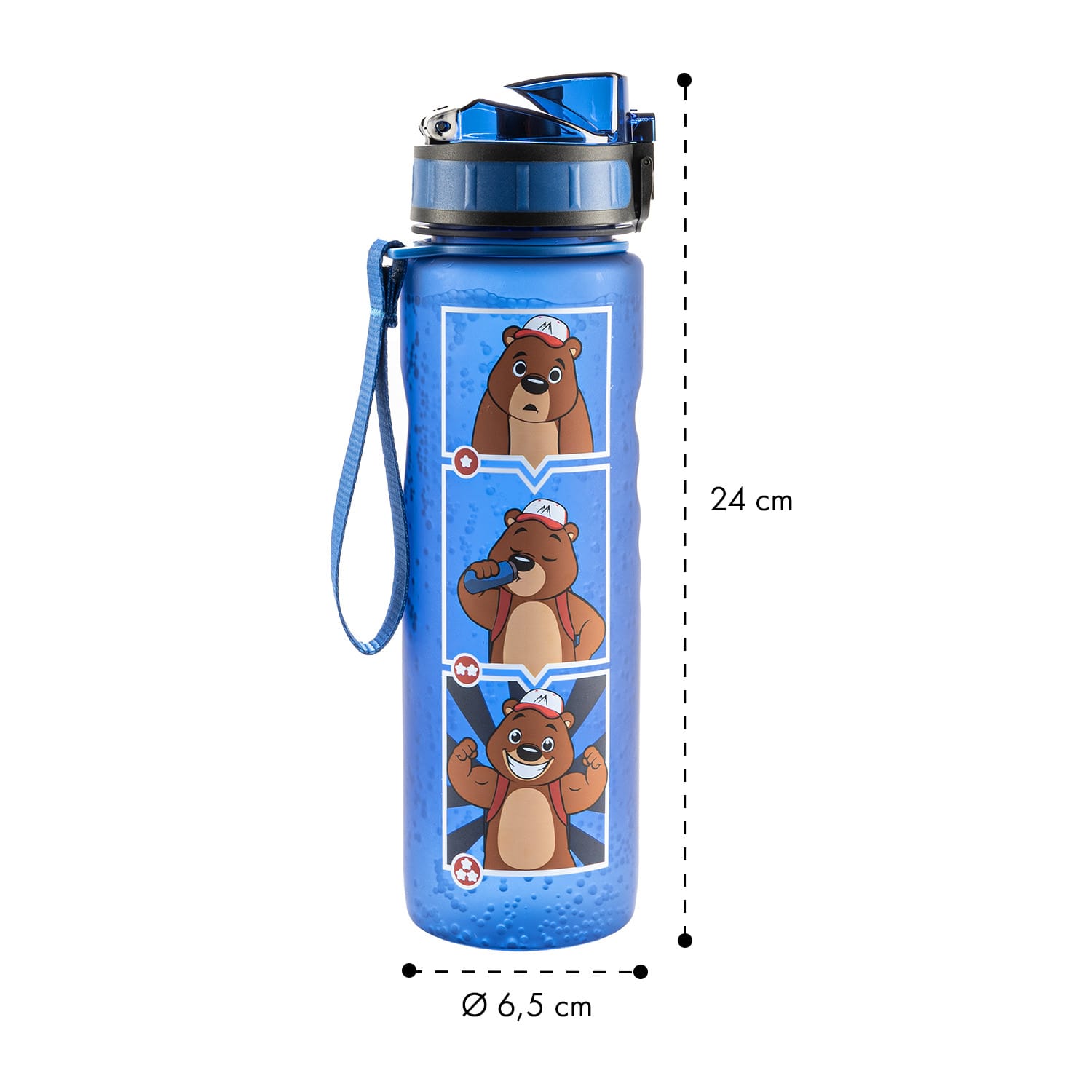 Lyseren Kindertrinkflasche 600 ml Trinkskala auslaufsicher Fruchtfilter 