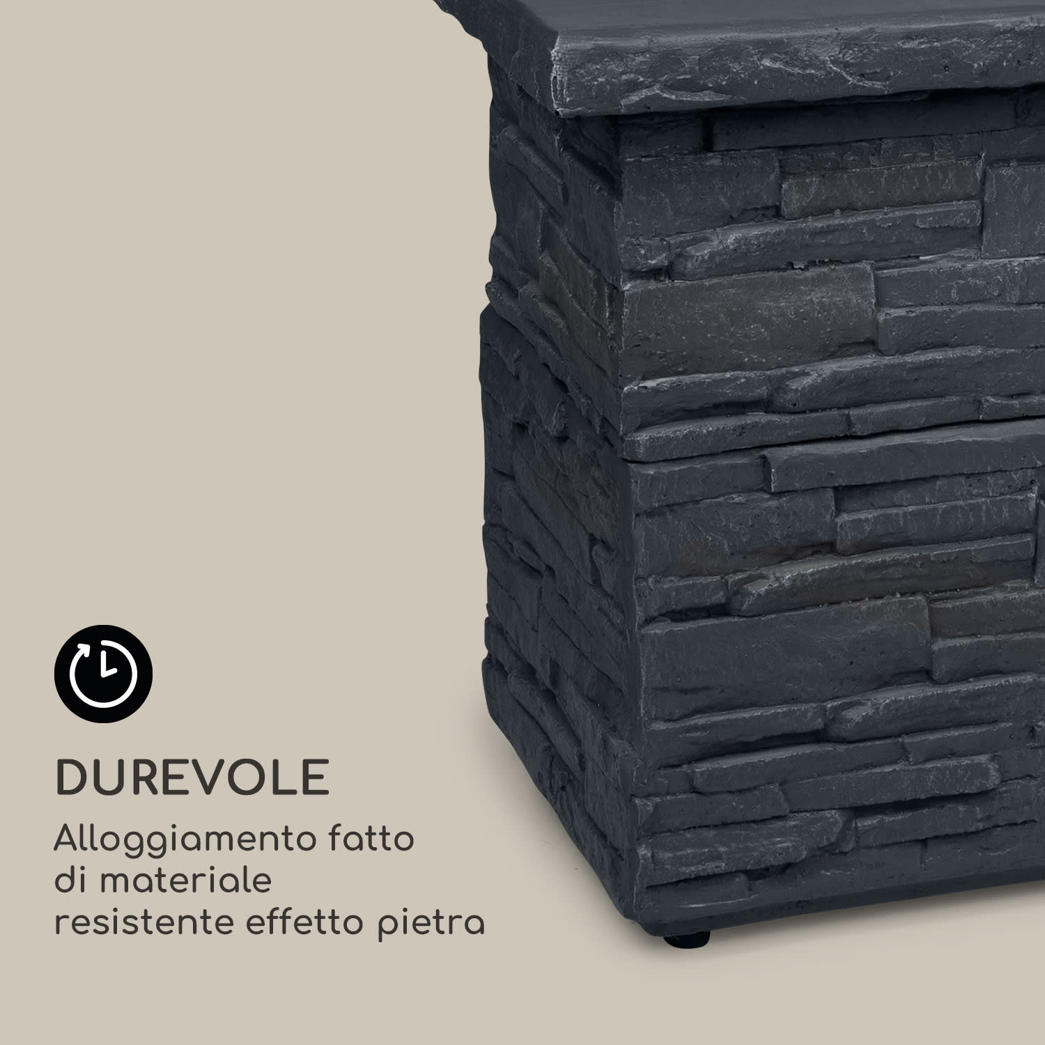 Braciere a gas Anafi 40.000BTU/13kW Copertura Braciere in acciaio inossidabile  Grigio scuro