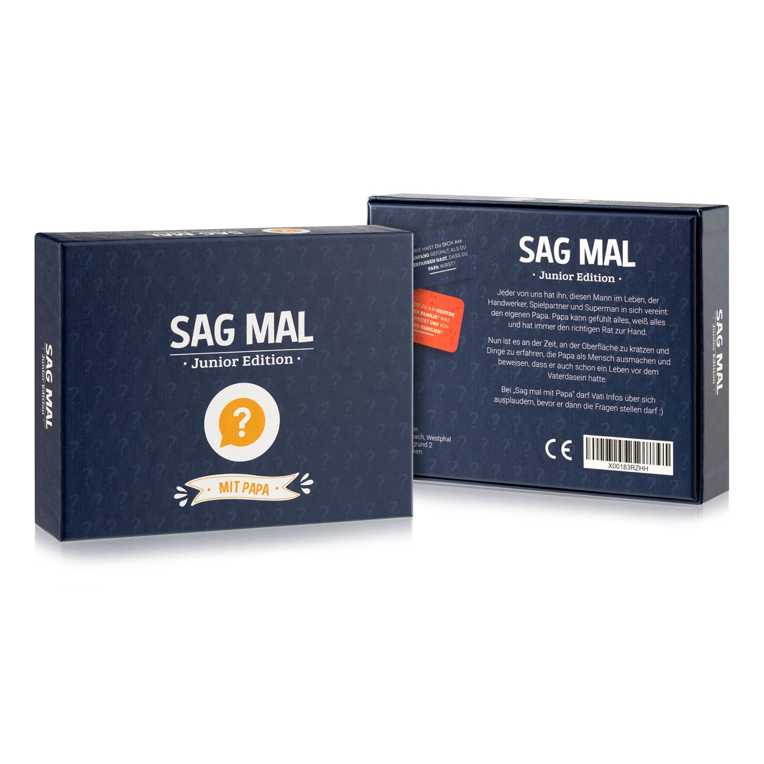 Sag mal... mit Papa - Junior Edition Kennenlernspiel 100+ Fragen Spieler:  2+ Alter: ab 8 Jahren 