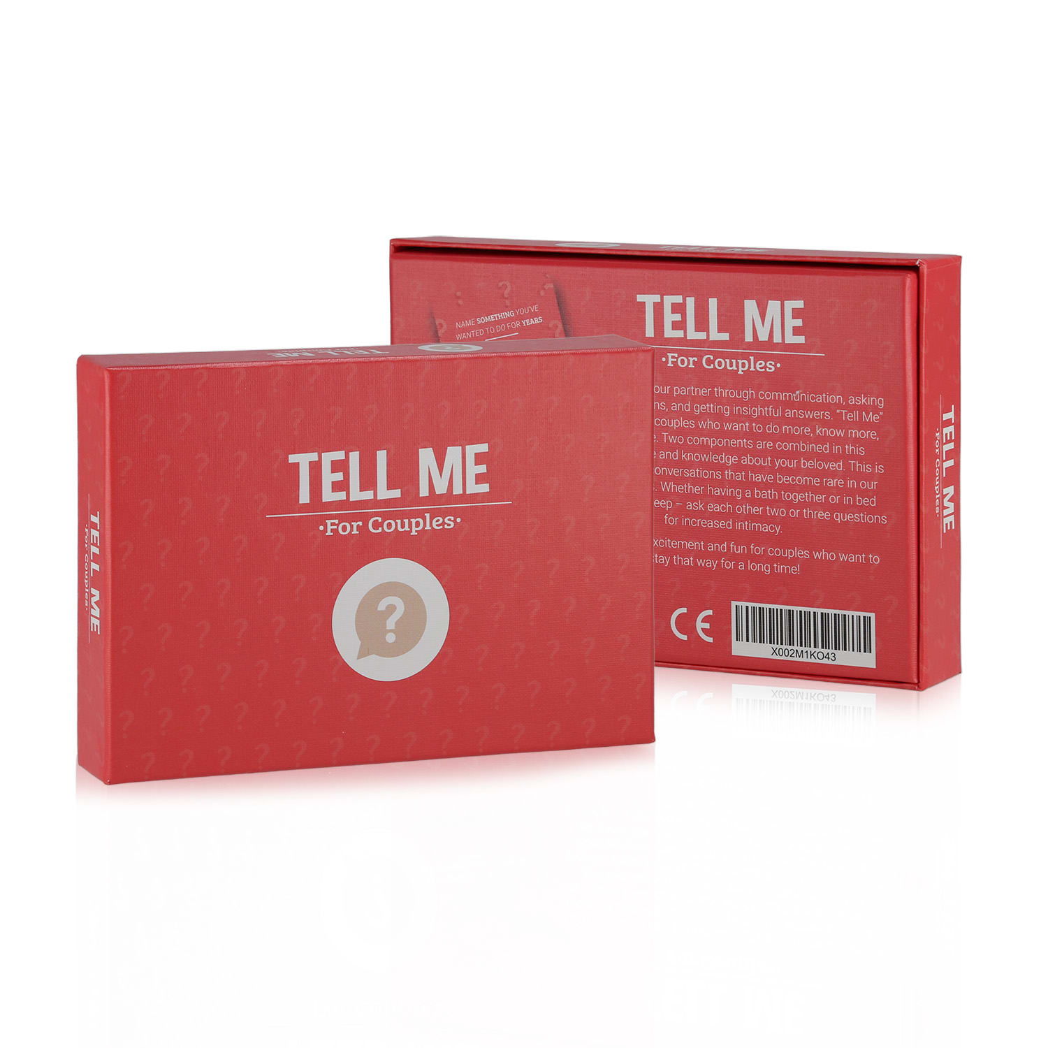 Tell me.. for couples Kennenlernspiel 100+ Fragen Spieler: 2 Alter: Erwachsene 