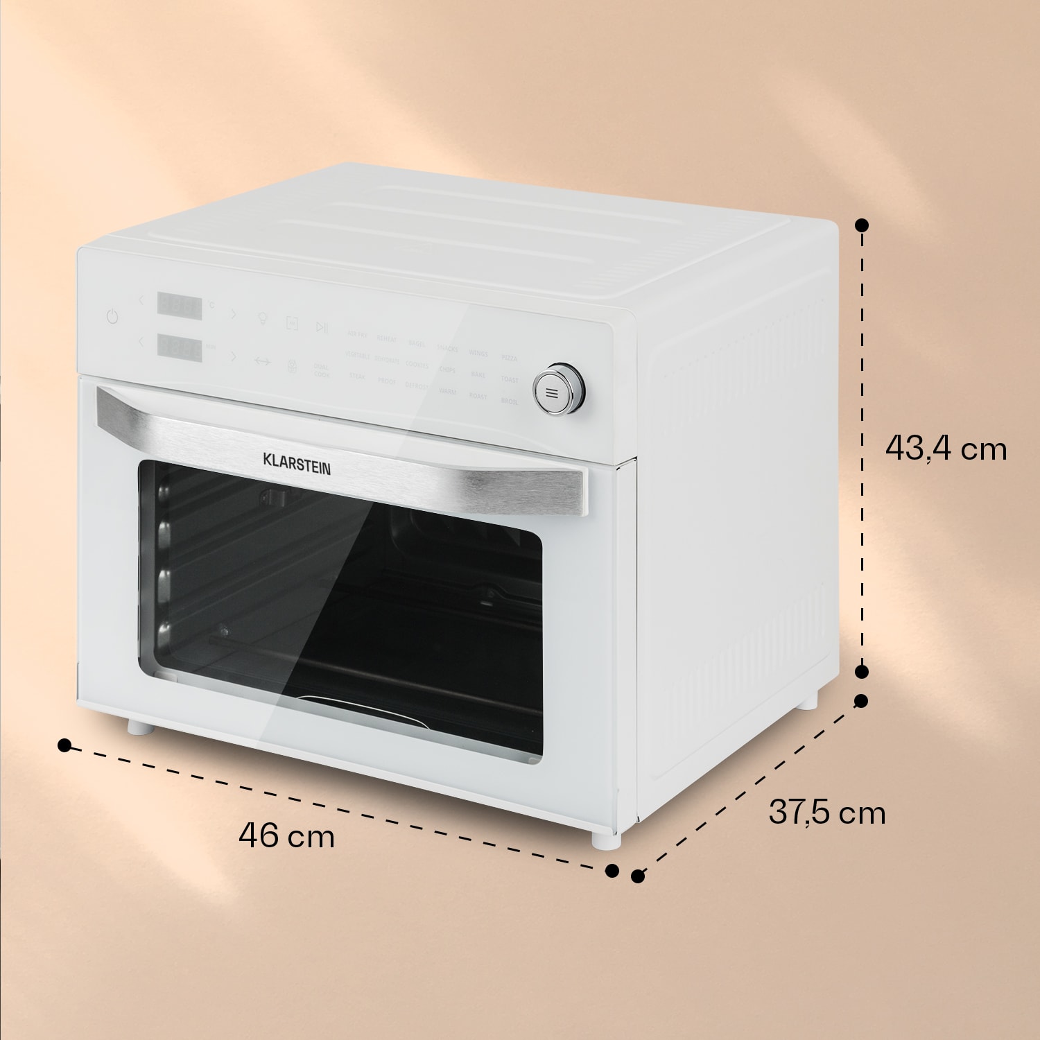 Vigor Air Heißluftfritteuse 1800 W 30 Liter 18 Programme 