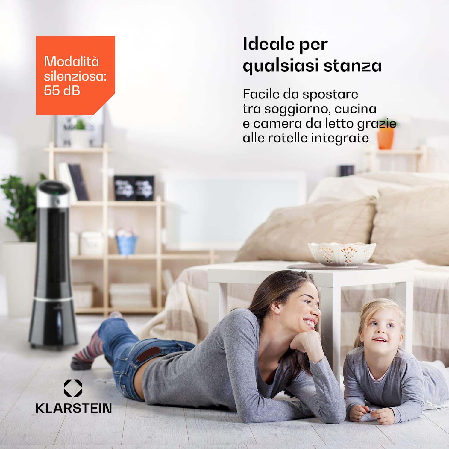 Skyscraper Ice Smart 4-in-1 Ventilatore & raffrescatore WiFi 210m³/h Telecomando 