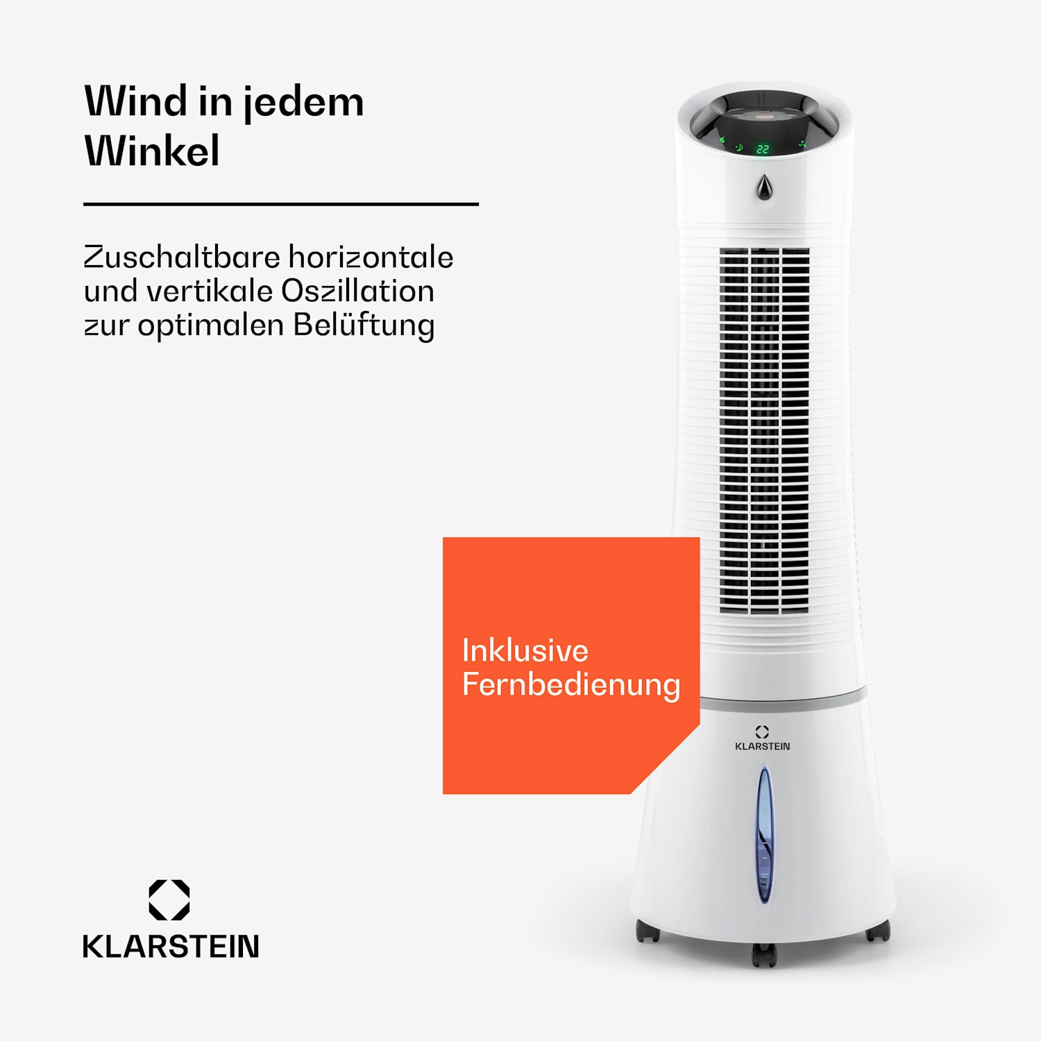 Skyscraper Ice Smart 4-in-1 Refroidisseur d'air & Ventilateur WiFi 210m³/h Télécommande 210 m³/h | Oui | Blanc
