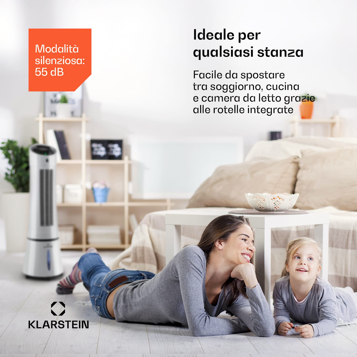 Skyscraper Ice Smart 4-in-1 Ventilatore & raffrescatore WiFi 210m³/h Telecomando 210 m³/h | Sì | Grigio