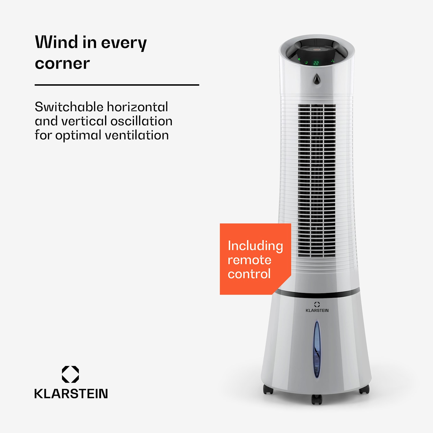 Skyscraper Ice Smart 4-in-1 ilmanjäähdytin ja tuuletin WiFi 210m³/h kaukosäädin 