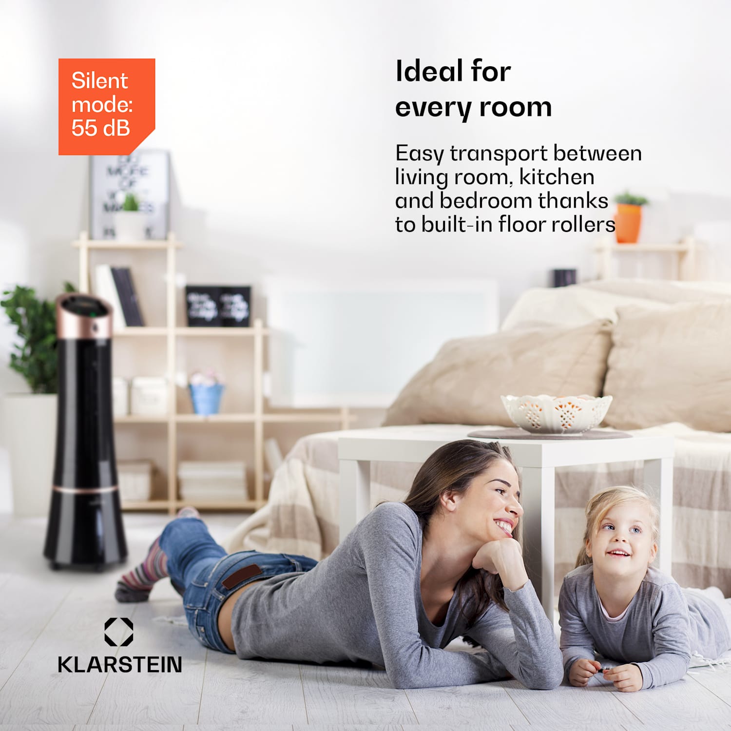 Skyscraper Ice Smart 4-in-1 ilmanjäähdytin ja tuuletin WiFi 210m³/h kaukosäädin 210 m³/h | Kyllä | Musta / Ruusukulta Metallinen