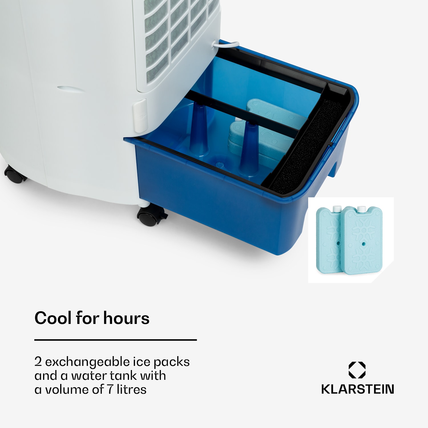 IceWind Plus Smart Smart Refroidisseur d'air 4-en-1 Ventilateur Humidificateur Purificateur d'air Contrôle par application 330 m³/h | Oui | Blanc / noir
